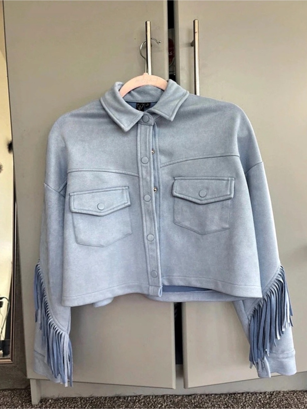 Windsor Women'Small Fringe Cropped Jacket Size Small
